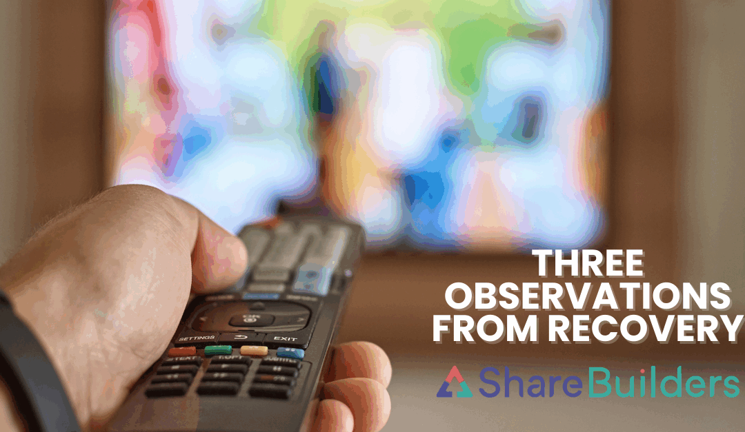 Three Observations from Recovery